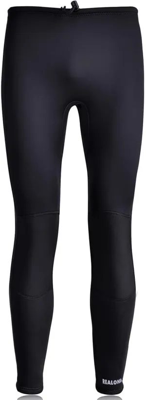 Wetsuit Pants Men Womens Wet Suits Swim Tights 3mm Neoprene Swimming Leggings 2mm Long Diving Surfing Kayak Pant Keep Warm for Workout Scuba Snorkeling Canoeing Water Sports