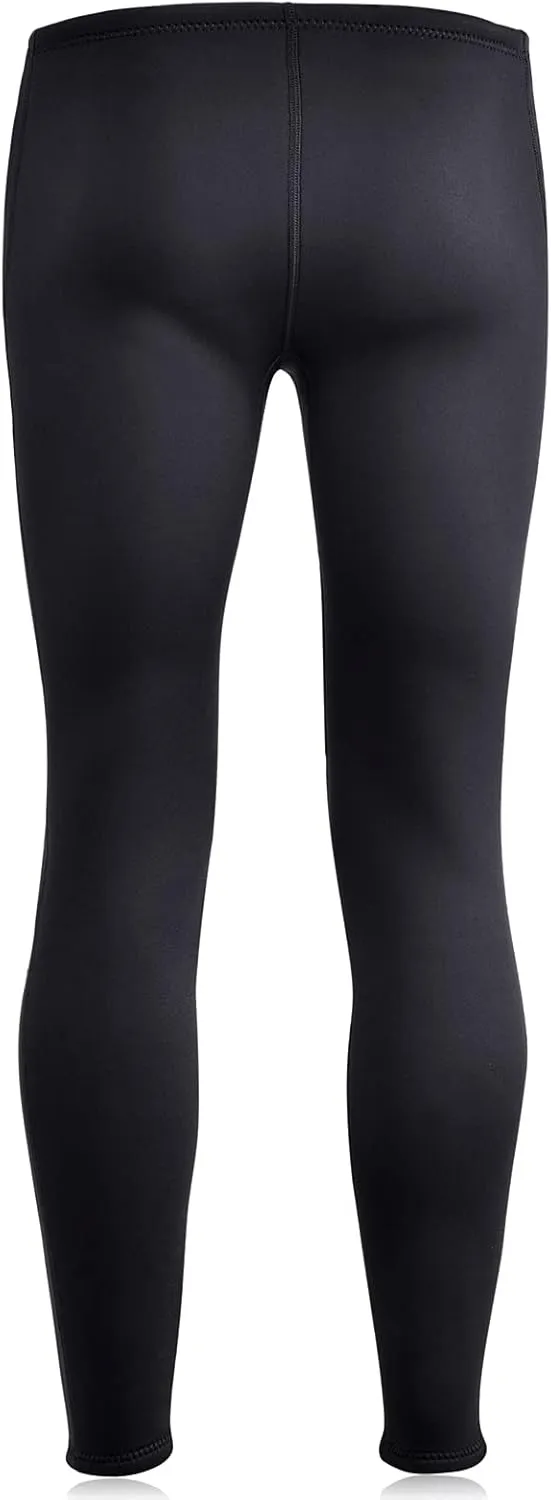 Wetsuit Pants Men Womens Wet Suits Swim Tights 3mm Neoprene Swimming Leggings 2mm Long Diving Surfing Kayak Pant Keep Warm for Workout Scuba Snorkeling Canoeing Water Sports