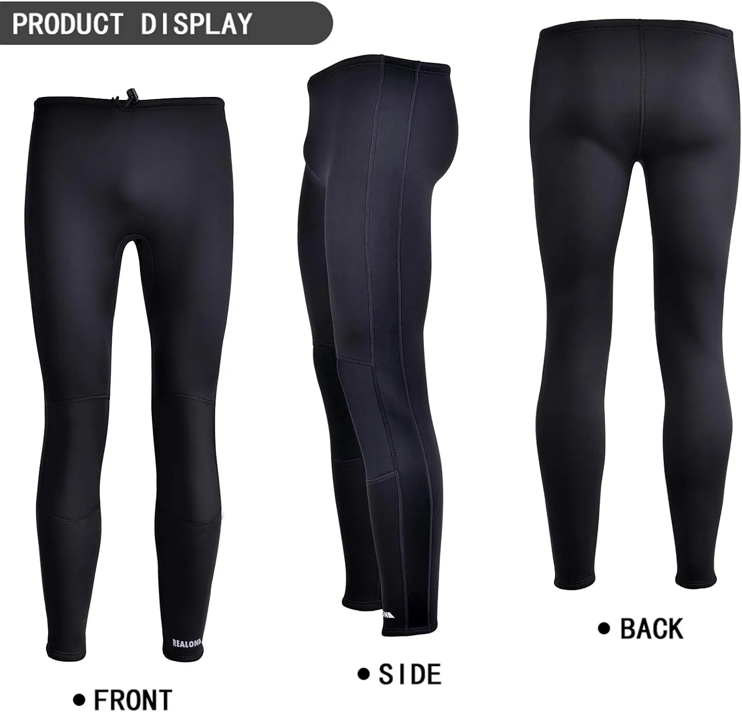 Wetsuit Pants Men Womens Wet Suits Swim Tights 3mm Neoprene Swimming Leggings 2mm Long Diving Surfing Kayak Pant Keep Warm for Workout Scuba Snorkeling Canoeing Water Sports