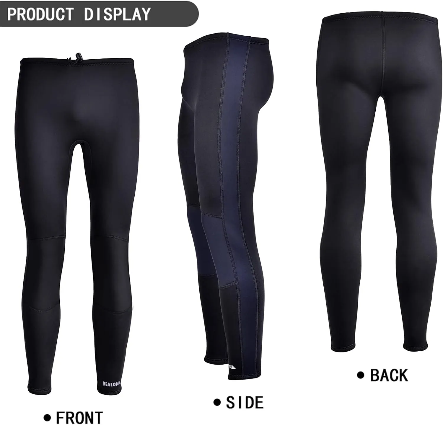 Wetsuit Pants Men Womens Wet Suits Swim Tights 3mm Neoprene Swimming Leggings 2mm Long Diving Surfing Kayak Pant Keep Warm for Workout Scuba Snorkeling Canoeing Water Sports