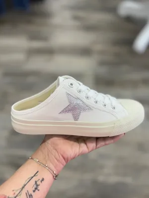 White Star Open Heel Sneaker