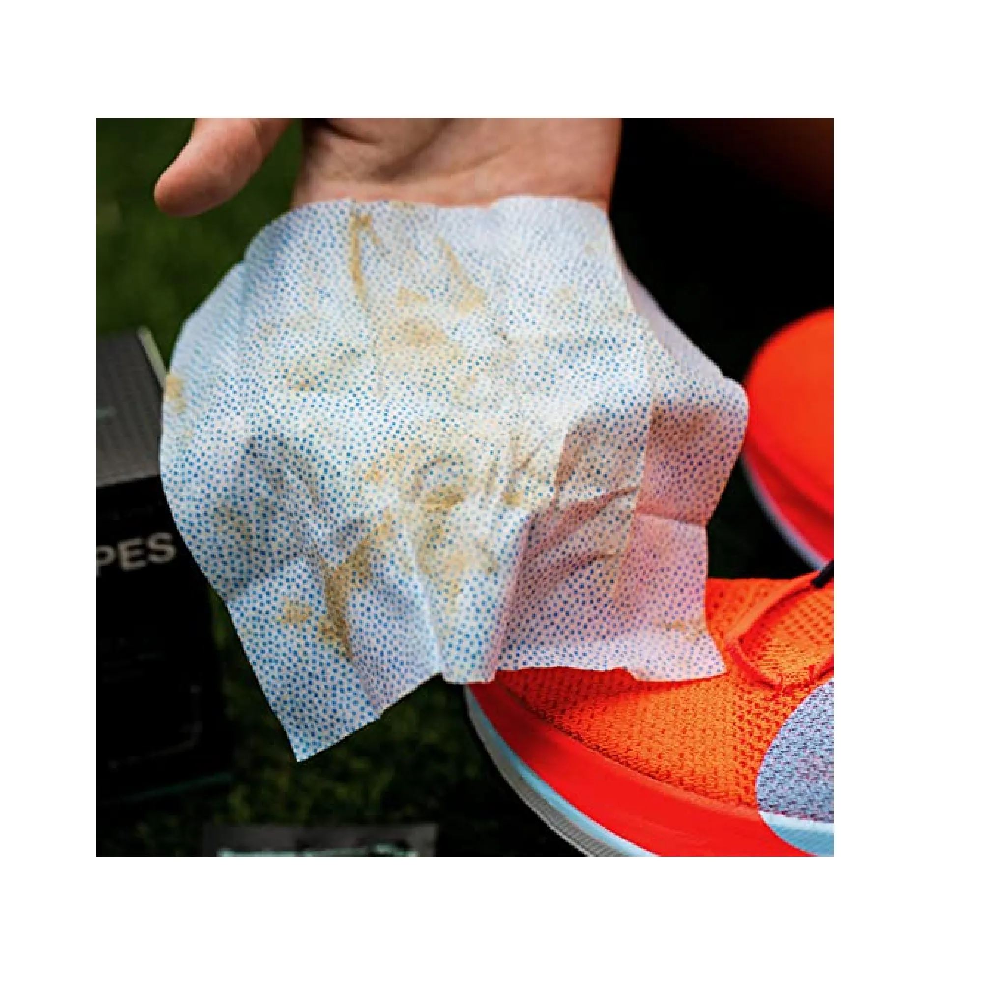 Wilkins Shoe Cleaner Wipes - 15 Pcs Dual Textured Sneaker Wipes for Quick Cleaning
