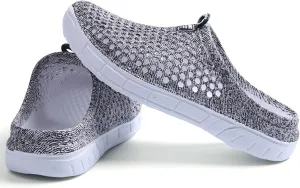 Women Garden Clog Shoes Mesh Hole Breathable Slippers Summer Indoor/Outdoor Beach Sandals Shower Footwear Water Shoes