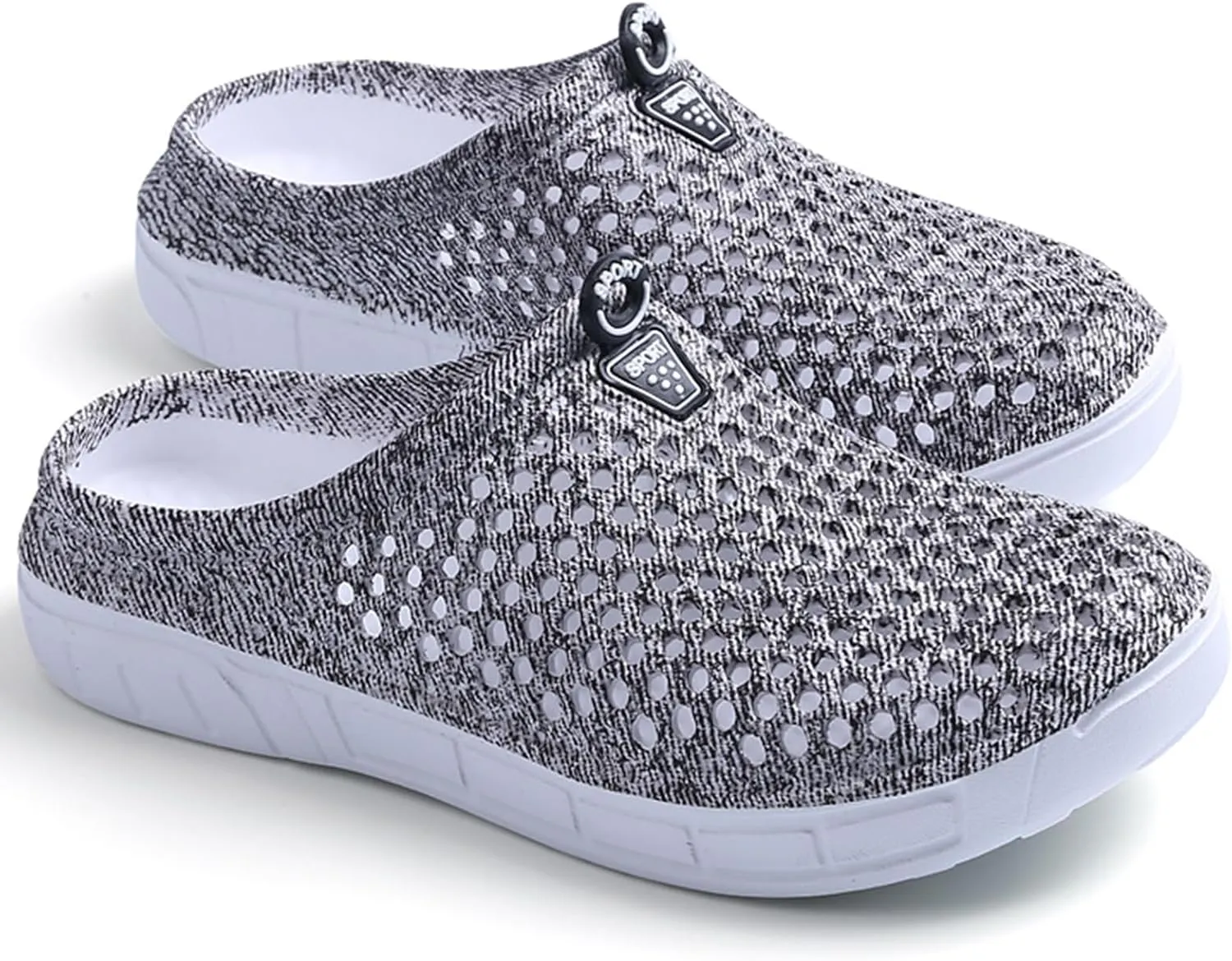 Women Garden Clog Shoes Mesh Hole Breathable Slippers Summer Indoor/Outdoor Beach Sandals Shower Footwear Water Shoes