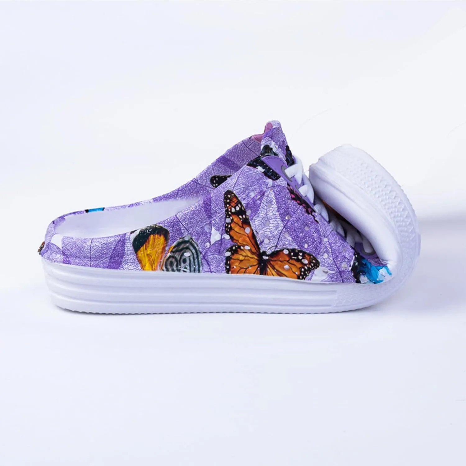 Women Garden Clog Shoes Mesh Hole Breathable Slippers Summer Indoor/Outdoor Beach Sandals Shower Footwear Water Shoes