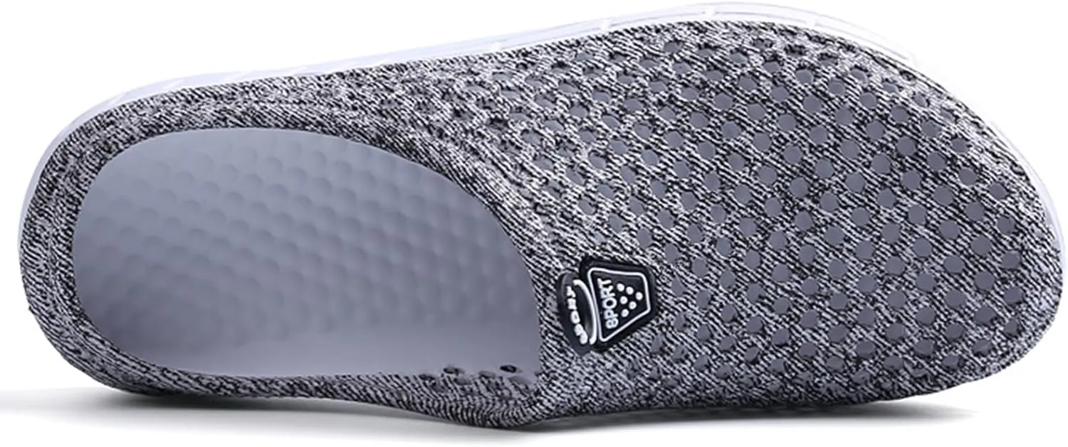 Women Garden Clog Shoes Mesh Hole Breathable Slippers Summer Indoor/Outdoor Beach Sandals Shower Footwear Water Shoes