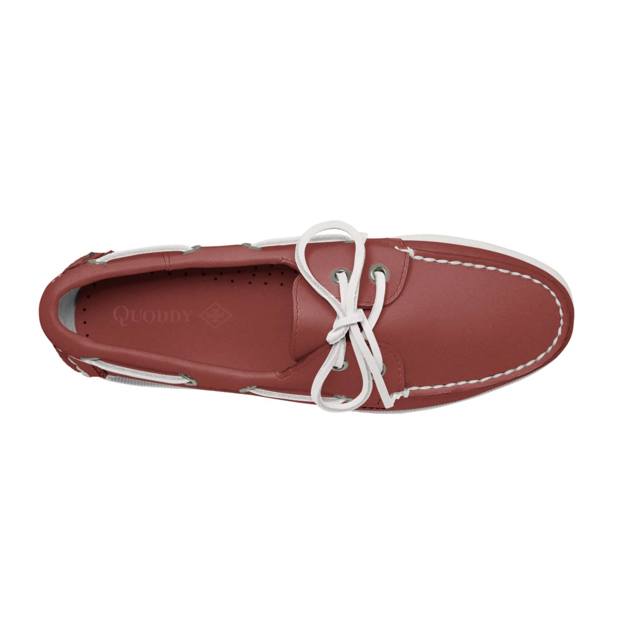 Women's 2 Eyelet LE Boat Shoe: Brick