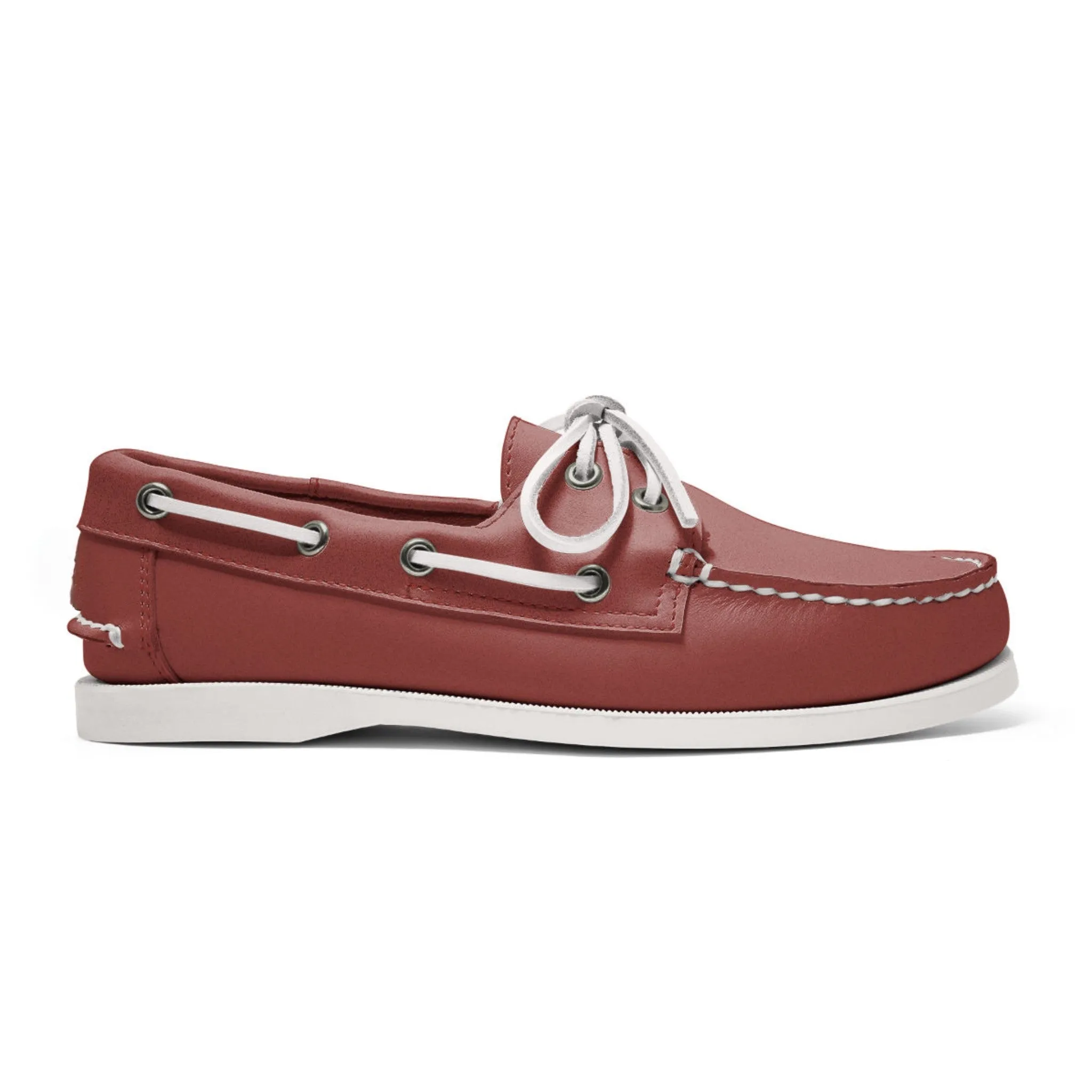 Women's 2 Eyelet LE Boat Shoe: Brick