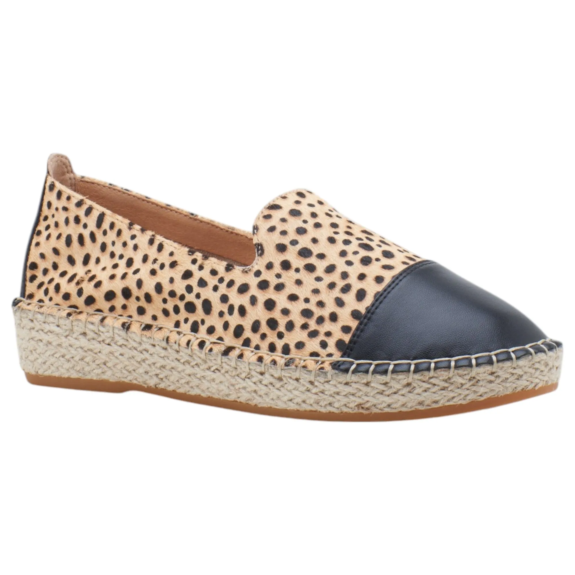 Womens Hush Puppies Banu Flats Tan Spotted Leopard