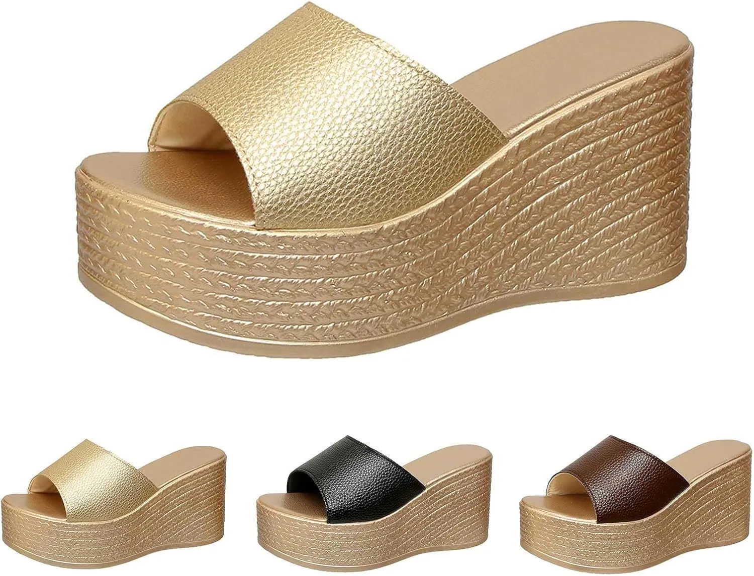 Womens Platform Sandals Trendy Comfortable Wedges Heels for Womens Summer Vacation shoeswedge Sandals for Women