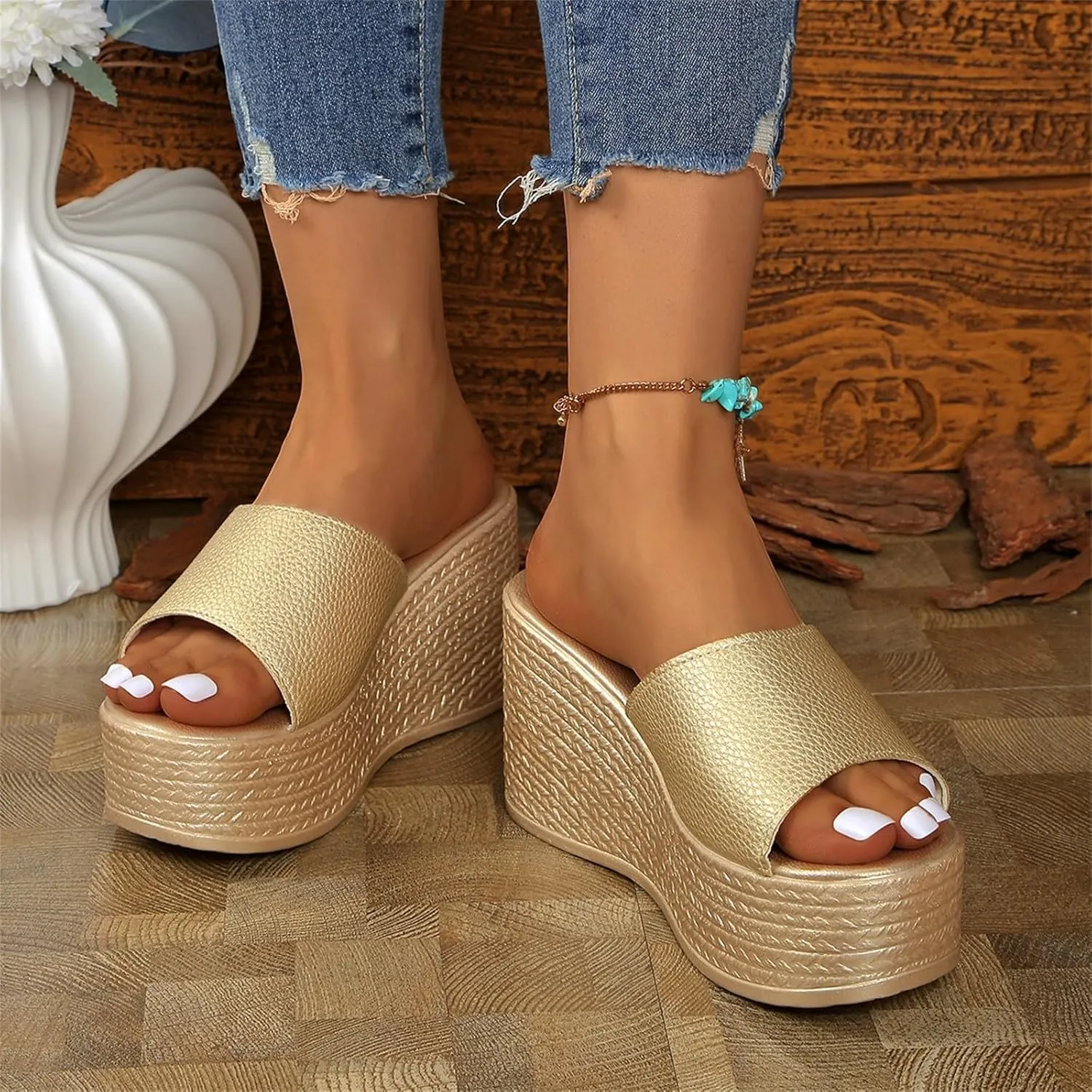Womens Platform Sandals Trendy Comfortable Wedges Heels for Womens Summer Vacation shoeswedge Sandals for Women