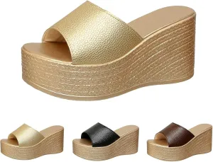 Womens Platform Sandals Trendy Comfortable Wedges Heels for Womens Summer Vacation shoeswedge Sandals for Women