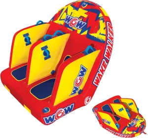 WOW Sports Wake Walker Towable Tube for Boating - 2 Person Towable - Durable Tubes for Boating