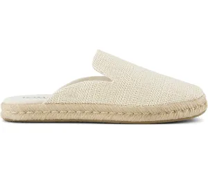 W's Santiago Mule Metallic Linen Stripe - Natural Undyed