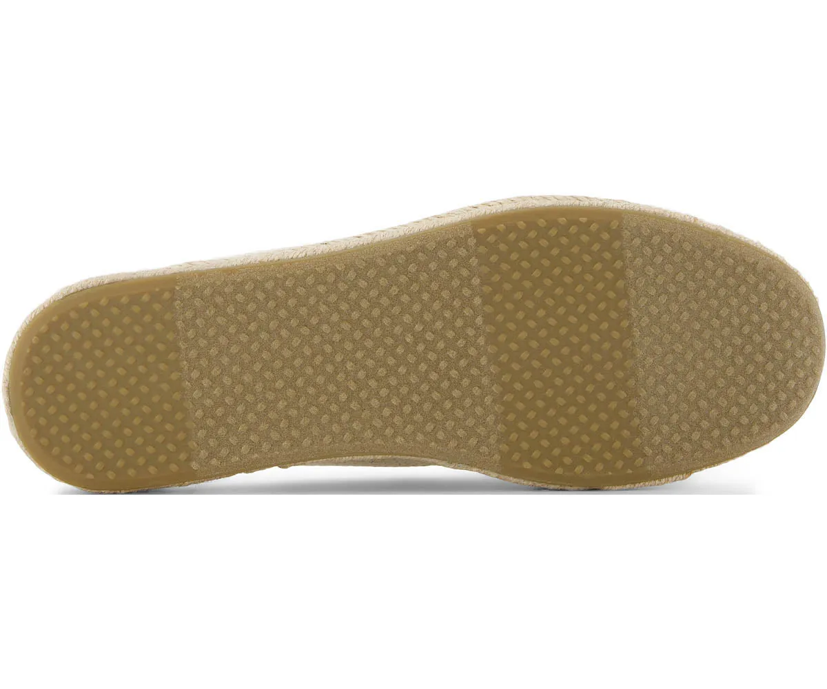 W's Santiago Mule Metallic Linen Stripe - Natural Undyed