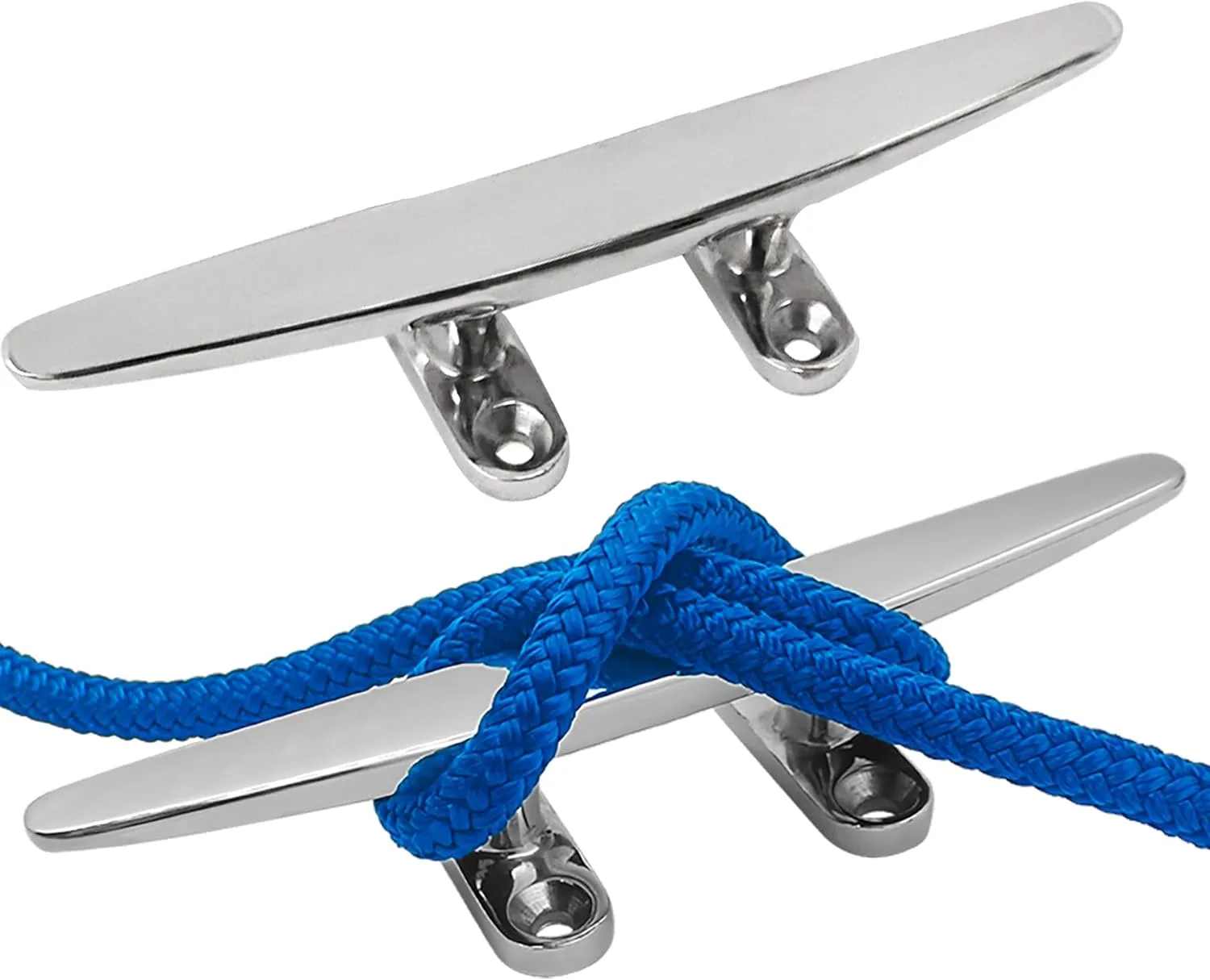 YANYUCB Boat Cleat Open Base 316 Stianless Steel Dock Cleat Marine Include Installation Accessories Screws for Boat, Dock, Decor,Yacht(4''5''6''8''10''12'')