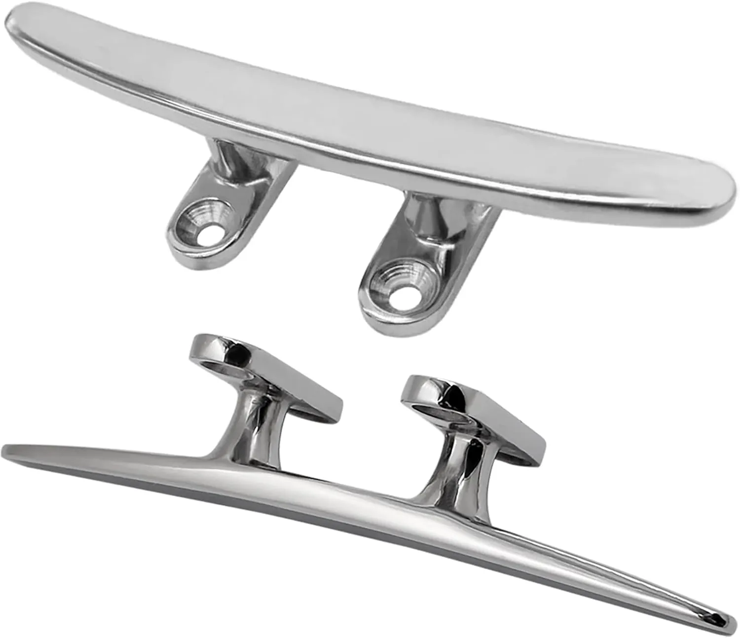 YANYUCB Boat Cleat Open Base 316 Stianless Steel Dock Cleat Marine Include Installation Accessories Screws for Boat, Dock, Decor,Yacht(4''5''6''8''10''12'')