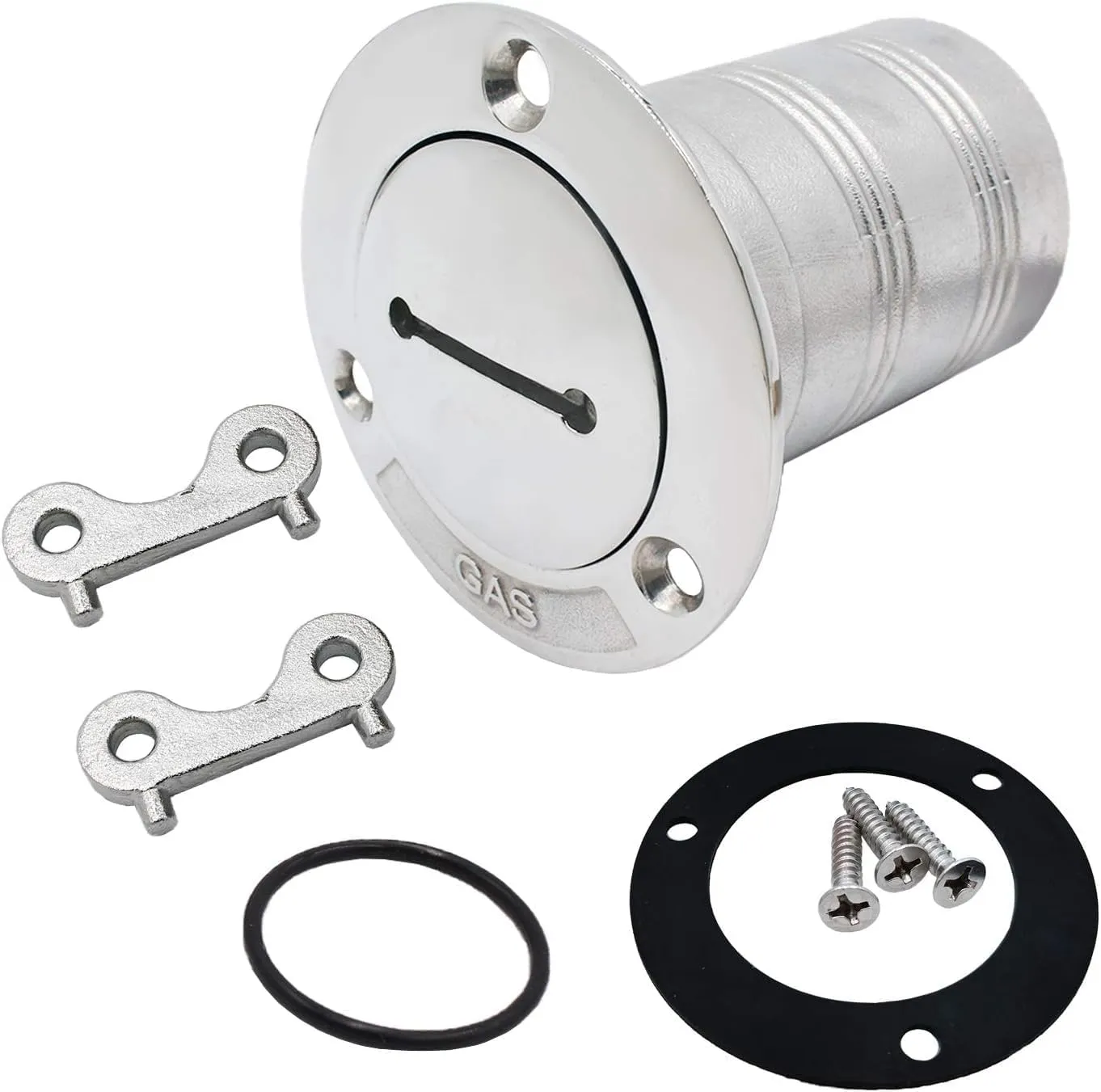 YANYUCB Boat Deck Fuel/Gas/Water/Diesel/Waste Filler with Key(1-1/2 inch,2inch),316 Stainless Steel Boat Deck Hardware