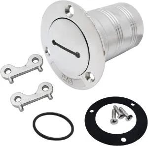 YANYUCB Boat Deck Fuel/Gas/Water/Diesel/Waste Filler with Key(1-1/2 inch,2inch),316 Stainless Steel Boat Deck Hardware