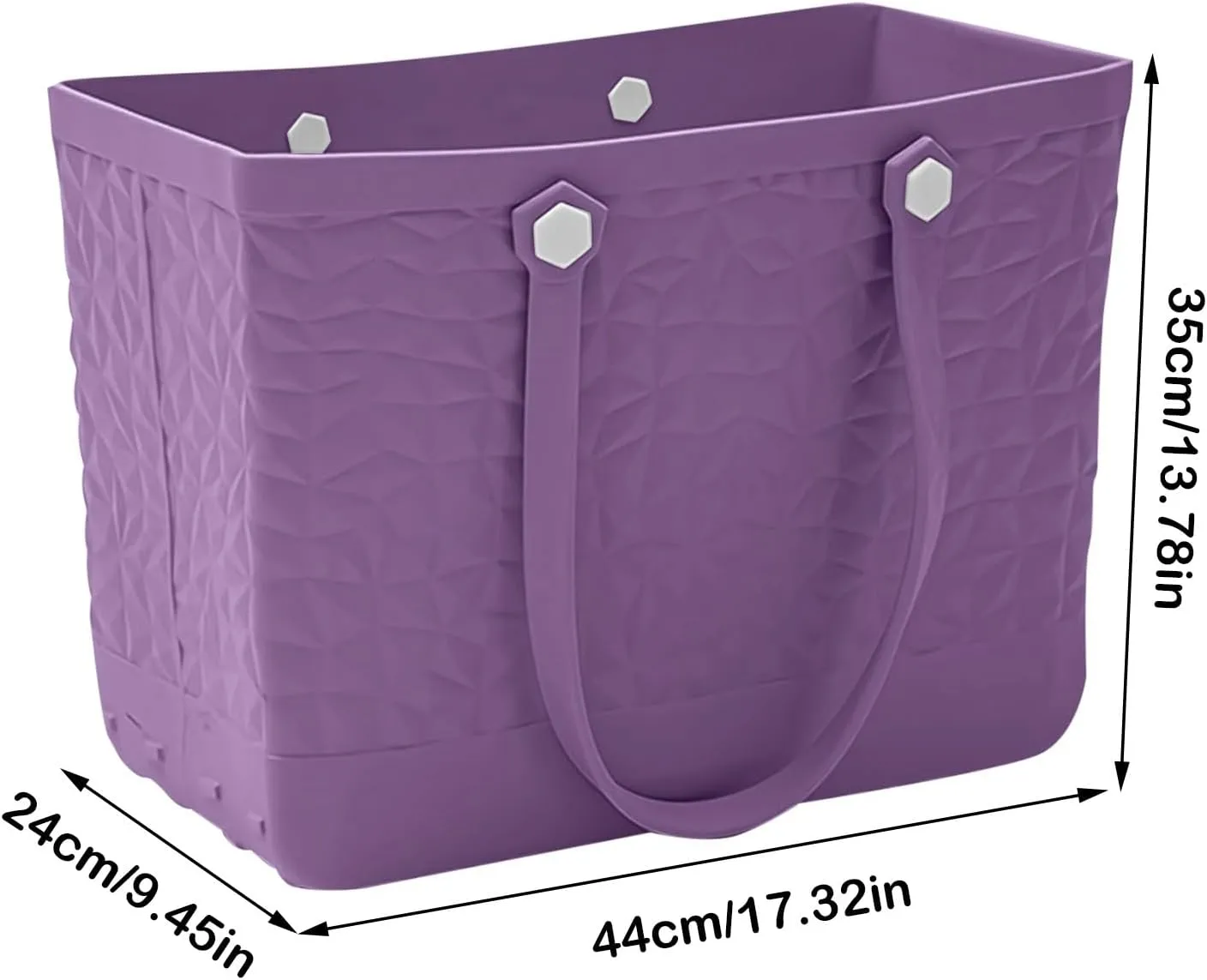 Yanzhenglip Rubber Tote Bag For Women Large Rubber Beach Bag Waterproof Washable Handbag Durable Tote Bag