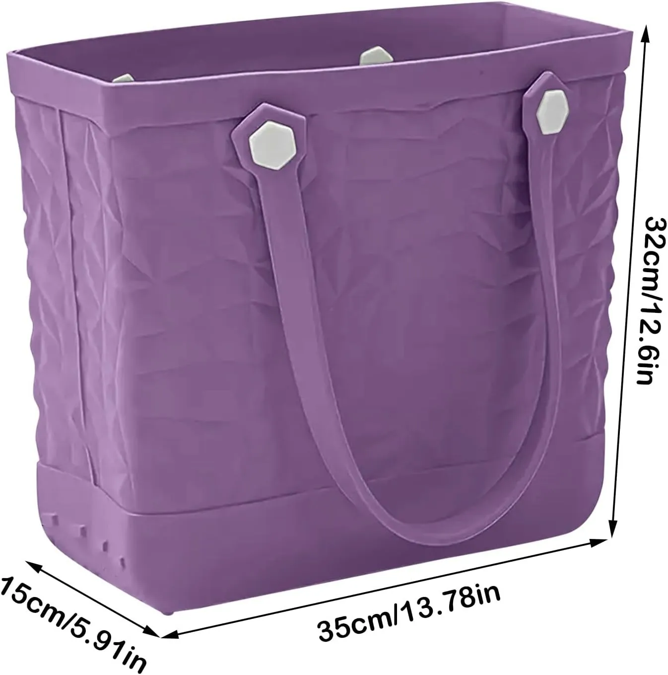 Yanzhenglip Rubber Tote Bag For Women Large Rubber Beach Bag Waterproof Washable Handbag Durable Tote Bag
