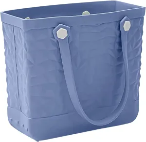 Yanzhenglip Rubber Tote Bag For Women Large Rubber Beach Bag Waterproof Washable Handbag Durable Tote Bag