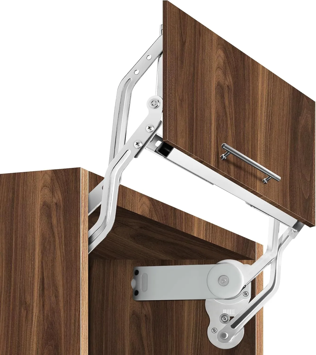 YJINGRUI Hydraulic Buffer Cabinet Door Hinge, Lift and Up Hinges, Vertical Lift Cabinet Door Hinge, 19.69-31.49in, Sturdy Silent and Adjustable