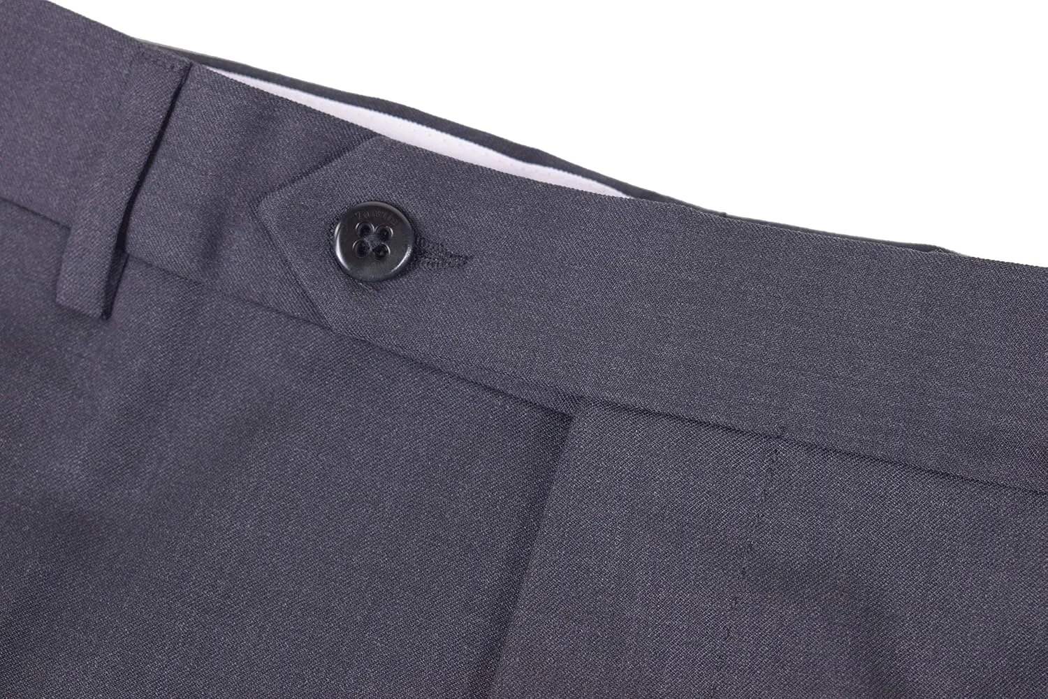 Zanella Todd Luxury Wool Men Trousers - Modern Fit Flat Front Dress Pants